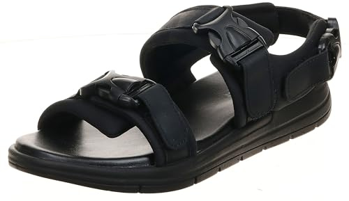 JACK & JONES Jfwsteve lädersandaler för män, antracit, 41 EU