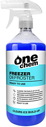 One Chem Freezer Defroster 500ml - Ready to Use - Clears Ice Build Up Restores Freezer Efficiency - Acts Quickly And Effectively