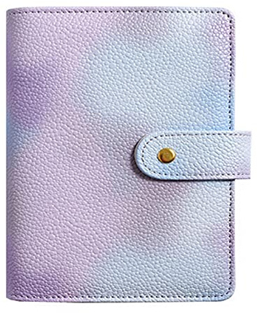 NectaRoy A7 Budget Binder, Geldsparen-Geldbörse, 6-Ring-Fall, Silber, Cash-Stuffing, Notizbuch, Personal-Planer, Geldorganisator für Arbeit und Reisen, 117x145mm