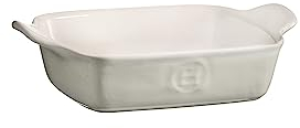 Emile Henry Plat de cuisson rectangulaire individuel Baker-Modern Classics Collection 20,3 x 14 cm, gris perle