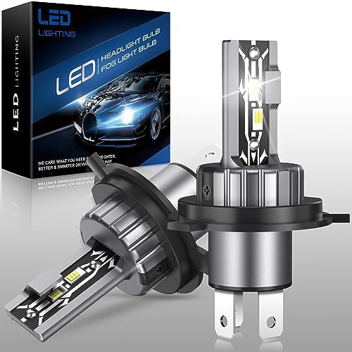 AUXIRACER Ampoule H4 LED，80W 6500K 12V Blanc Froid，ampoule led H4 IP68 étanche，H4 Lampadine per Fari Auto，Ampoules Auto de Rechange Pour Lampes Halogènes et Kit Xénon, 2 Ampoules