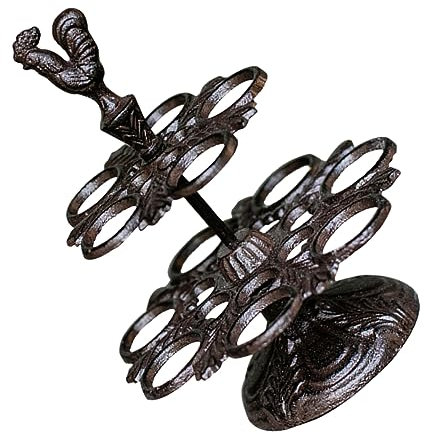 PRETYZOOM Soporte De Huevos De Hierro Vintage Estante De Almacenamiento Creativo para Cocina Organizador Decorativo De Huevos para Hogar y Fiesta Diseño Retro y Funcional
