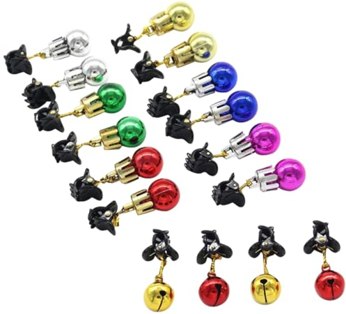 GOOHOCHY Weihnachtsbaumschmuck Bartclips und Haarschonender Griff 16 Stück aus Kunststoff mit Kleiner Clip für Bart und Frisuren bei Ugly Sweater Party