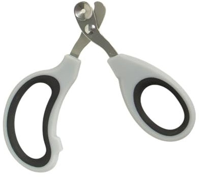 PETWERK® Krallenschere | Katzenkrallen| Hundekrallen| Krallenpflege| Nagelknipser (Grau/Schwarz)