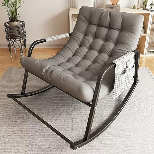 Ergonomischer Stuhl, Liegestuhl, Wohnzimmer, Sonne, Lounger, Schaukeln, Schwerelosigkeit, Garten, Schlafzimmer, Liegen, Stühle, Erwachsene, extra breites Seitenkissen, Outdoor, bequem, Privatsphäre,