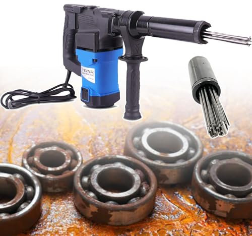 Scrostatore Elettrico Ad Aghi Da 220 V/110 V, Scrostatore Elettrico Ad Aghi, Strumento Portatile Per La Rimozione Della Ruggine, Per La Pulizia Di Viti, Ruggine E Scorie Di Saldatura,110v