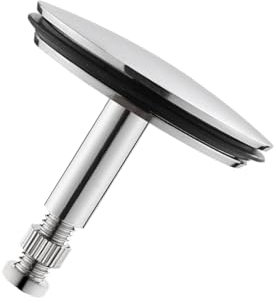 JZK 43mm tappo di ricambio per vasca da bagno, tappo per vasca da bagno regolabile in altezza con bullone a vite, raccordo per tappo di scarico per vasca da bagno, coperchio di scarico per vasca