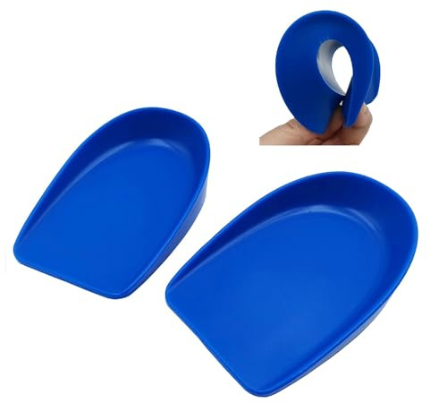 DLOSN Coppe per tallone in silicone per alleviare il dolore al tallone, supporto per tallone per sollievo dal dolore allo sperone osseo, unisex, per fascite plantare (1 paio, L da donna 9,5-12,5/uomo