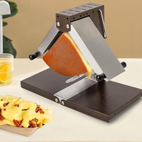Fondoir à fromage électrique, chauffe-fromage professionnel, gril à chauffage rapide 900 W, double zone de chauffage, meule à fromage à angle réglable