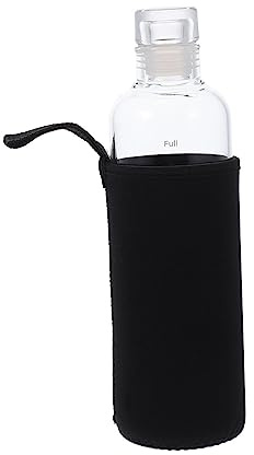 ELAYARD Botella De Agua De Vidrio Con De Vaso De Agua Transparente Para Bebidas Frías y Calientes Diseño Moderno y Para Hogar y Oficina