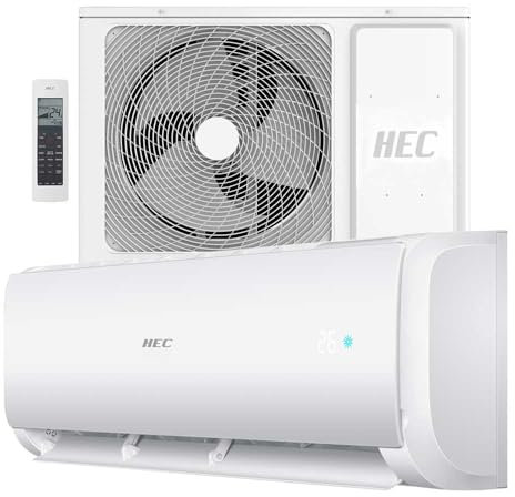 HEC - Aire Acondicionado Split Mural A++/A+ - Wifi - Aire Inteligente - Ventilador 5 Velocidades - Sistema Dry - Bomba de Calor -R32 - (3.5KW - 3010 Fg)