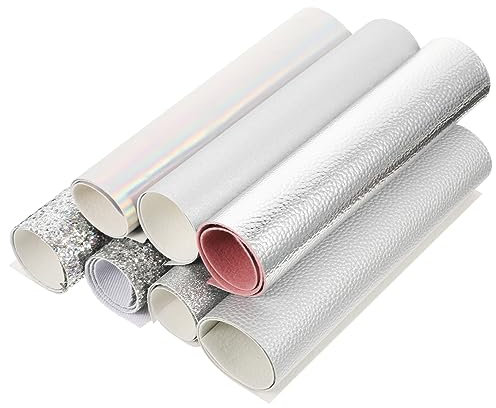 Angoily 7stücke Kunstlederplatten Zum Basteln Leder Für Handwerk Dekorative Pu-blätter Für Kleidung Vielseitige Lederstücke Zum Schneiden Und Nähen