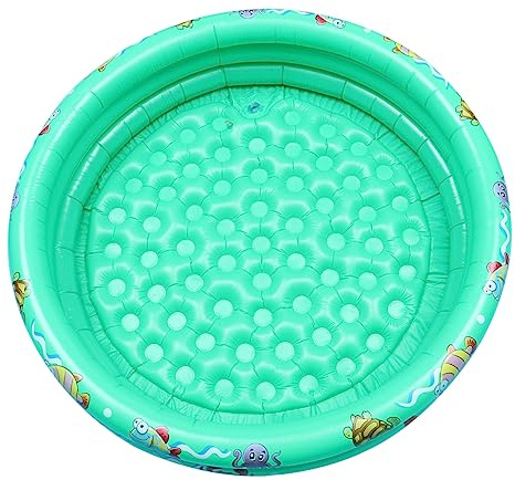 HANABASS 1 Pièce Pataugeoire Gonflable Verte pour Garçon Fille et Garçon Fille Piscine à Eau pour et Matelas Aquatique pour Intérieur et Extérieur