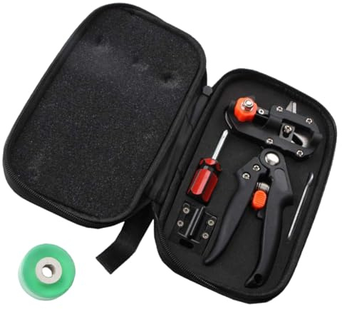 HANABASS Kit Professionnel Outils de pour Jardinage Outils de Coupe de Plantes avec Noir pour Arbres et Plantes