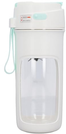 SUNGOOYUE Tasse de Mélangeur Portable Puissante de 500 Ml, Tasse de Mélangeur USB Automatique Miniature Multifonctionnelle avec Paille pour Shakes, Smoothies, Jus, Idéale pour les Voyages ou le Sport