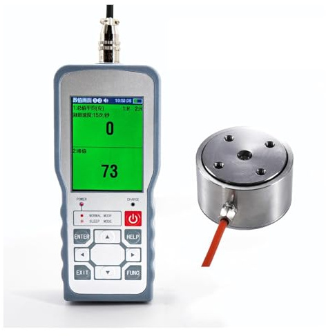 Dinamometro digitale con sensore cella di carico, dinamometro push pull for peso forza prova, modalità picco/traccia ± 0,05% FS(0-1000KG Force Gauge)