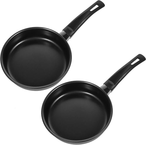 STAHAD Padella Antiaderente 14 Cm Set 2 Pezzi, Padellino Piccolo per Uova e Pancake, Compatibile Fornelli a Gas e Induzione, Pentola per Cucina Domestica Multifunzione
