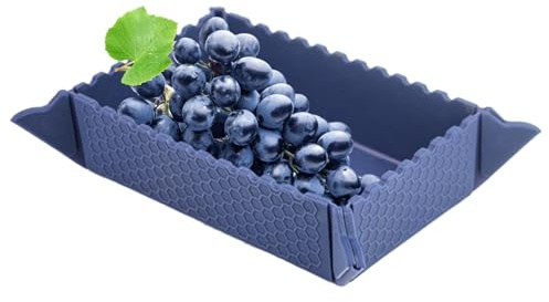 Generisch Cuenco de camping de silicona, juego de cuencos de viaje plegable, cuenco magnético multifuncional, vajilla portátil para camping, aperitivos, dulces, exteriores, pícnic, senderismo,