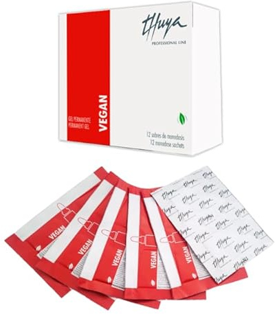 Thuya Gel permanent vegan monodose (12 sachets) pour lamination cils et sourcils (1 pièce)