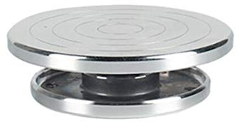 QEETRH Töpferscheiben, 12/15 cm doppelseitiger Drehteller aus Aluminiumlegierung for Keramikplattform-Keramik