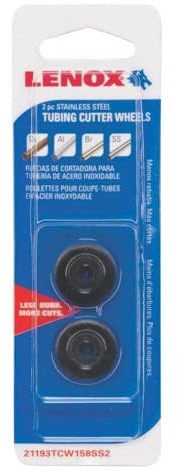 LENOX Tools Replacement Wheel for Tubing Cutters, Stainless Steel Cutting, 2-Pack (21193TCW158SS2)