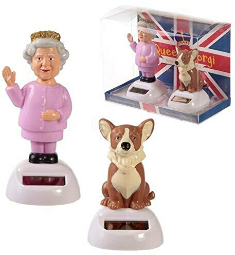 Puckator Solar Pal Queen und Corgi