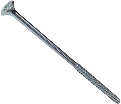 AERZETIX - C44853 - Satz von 50 - Holzschrauben - Ø6x150mm - aus verzinktem stahl metall - senkkopf - abdruck kreuzförmig Pozidriv - farbe silber - für schnelle und einfache montage