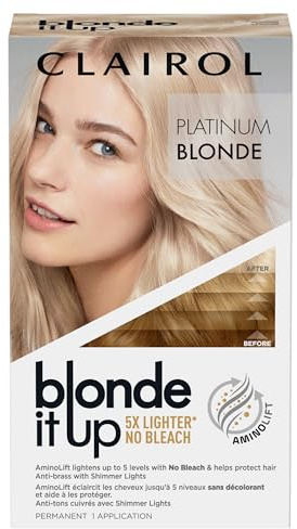 Clairol Blonde It Up Permanent Hair Dye, Platinum Blonde Hair Color, Pack of 1