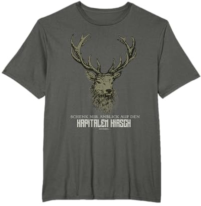 Anblick auf Kapitaler Hirsch für die Jagd Jäger T-Shirt
