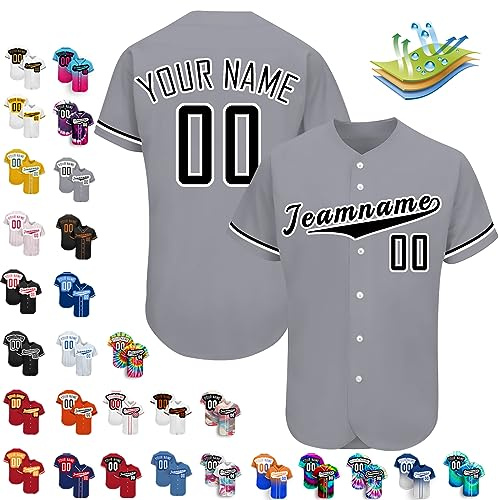 Benutzerdefinierte Baseball-Trikots, Personalisierte Baseball-Shirts, Individuelle Baseball-Shirts FüR MäNner, Frauen, Jugendliche