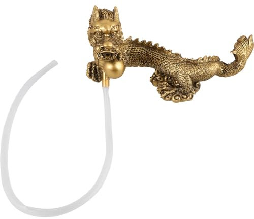 HOLIDYOYO Dragon Fountain Ornament for Aquariums Elegant Water Feature Landscape Decor Dragon Decor Natural Atmosphere for Zen Gardens and Home Offices