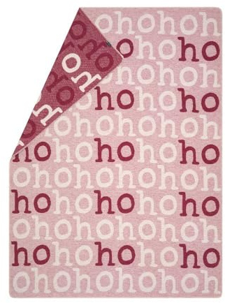 David Fussenegger leichte Kuscheldecke Hohoho 140x200cm weiche Flanelldecke aus Recycling-Baumwolle nachhaltig produziert ÖkoTex100 GRS Made in Austria Farbe Bordeaux
