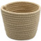 1 pièces panier rangement en corde de coton,paniers pour étagères Tissés,panier de rangement salle de bain,paniers de décoration,pour organiser cosmétiques, livres(kaki)