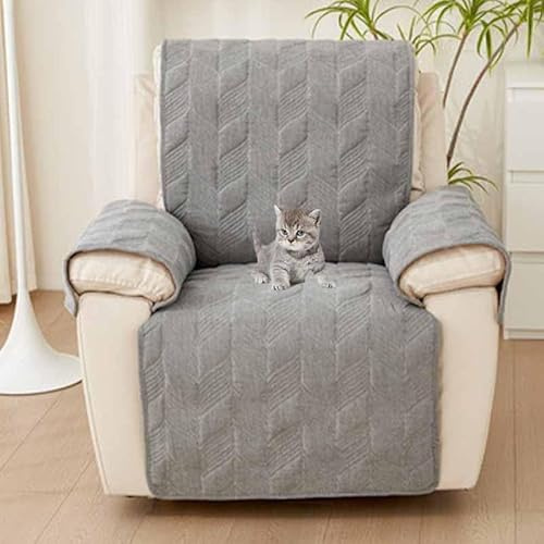 MTHGH Funda Sillon Relax Reclinable,Cubre Sillon,Funda Sillon Relax 1 Plaza,Funda para Sillón, Antideslizante,para Casa con Niños Y Mascotas(A,110 * 60cm)