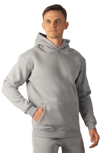 Carlheim Men's Hoodie Hudson Lounge, Stone Grey, Large