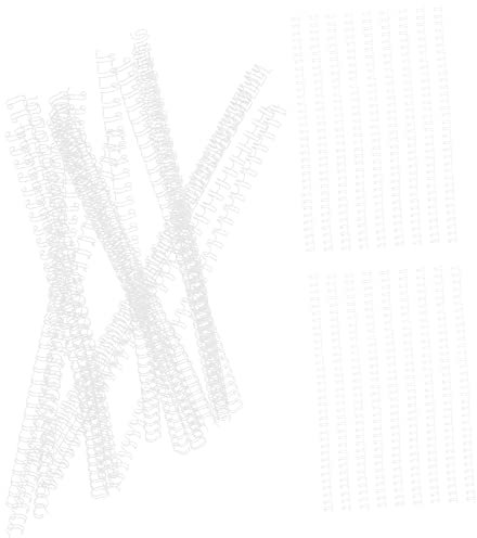 CANIGHT 100st Notebook-binde Ring Draht-zwillingsschleife Spiralbindemaschine Spulenbindemaschine Notebook-ring Selber Machen Bindemaschinen Notizbuch-binderringe Spiral- Eisen Weiß