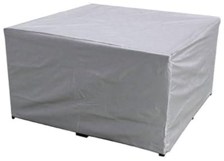 Funda para muebles de exterior, impermeable, resistente al viento, 210D, antirratán, con ventilación para mesas rectangulares, sillas apilables, protector circular de muebles de jardín (45 x 40 x 25