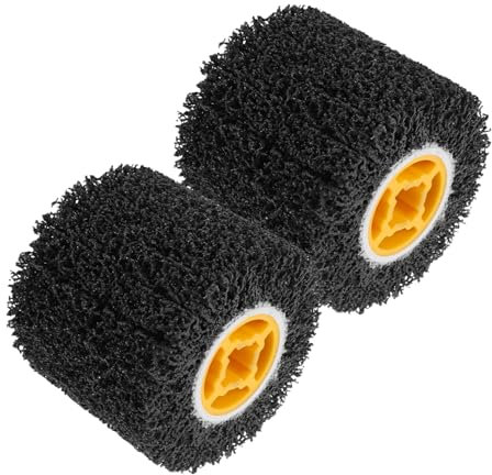 Outanaya 2pcs Abrasive Polishing Wheel for Metal Conditioning Grit Buffing Tool Easy to Use Polisher for Projects and Professional Applications for Grinding and Finishing