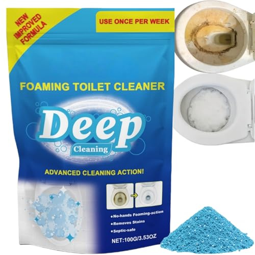 Toilet Cleaner Limescale Remover,Toilet Active Oxygen Agent,Self Activating Toilet Bowl Cleaners,Touch Free Fizzy Foam Toilets Cleaner,Powerful Foaming Toilet Bowl CleanerToilet Fresheners