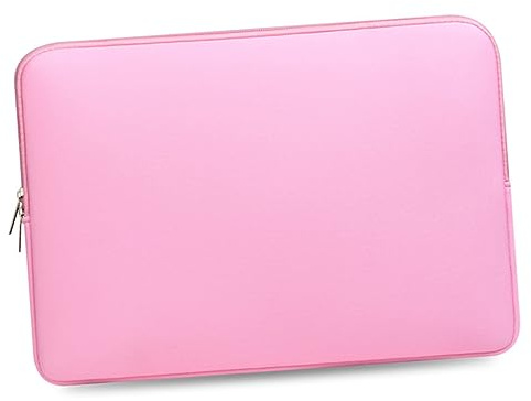 Laptop Polyester Fabric 13 Inch Sleeve Case Pink for Travel