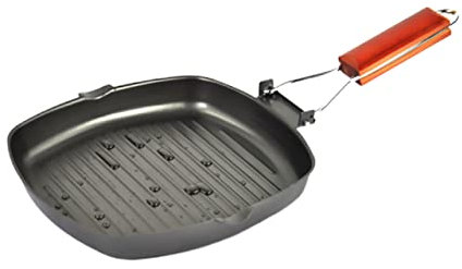 Cabilock Poêle à Steak Chic Non Adhésive Plaque de Barbecue Pliable pour Cuisine
