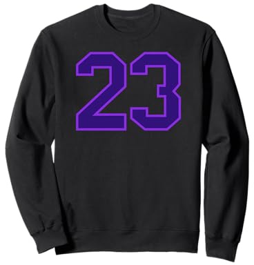 Purple Sports Team Número #23 Sudadera