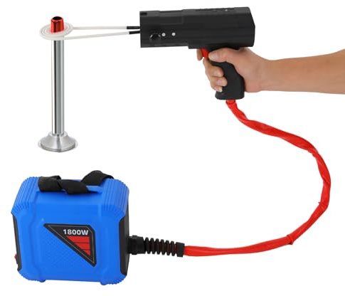 Riscaldatore magnetico a induzione da 1800 W, per auto, riscaldamento a induzione, 4 bobine di riscaldamento