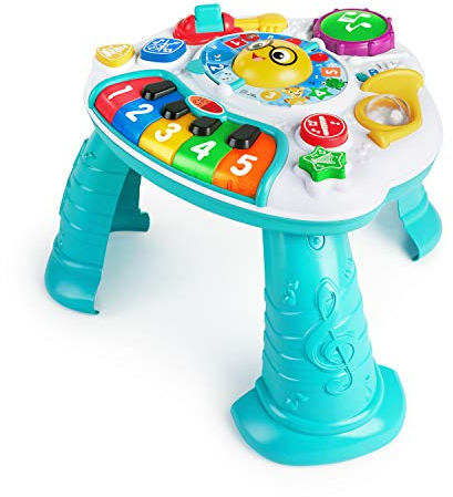 Baby Einstein, höhenverstellbarer Spieltisch mit inkludierter Gitarre, Trommel und Horn, spielt Musik und Töne und lehrt Farben und Zahlen