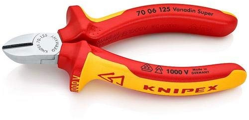 Knipex Seitenschneider mit Mehrkomponenten-Hüllen 125mm VDE-geprüft
