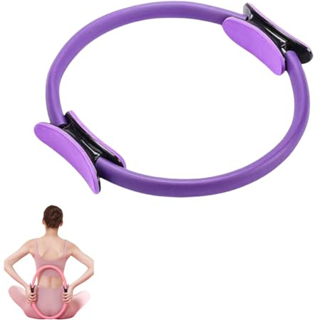 Ring Pilates Cerchio Pilates Ring Anello Yoga Ring, Cerchi per Pilates, Cerchia di Pilates, per fitness a casa Adatto, Doppio Manico per Circle Pilates - Yoga Gym Fitness Allenamento, per Le Donne
