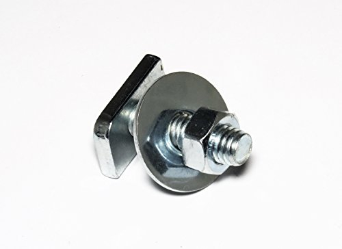 50 Stück Hammerkopfschrauben-Sets M8x80mm f. C-Profile 27x18