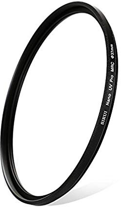 Sirui SUUV37A - Filtro ultraplano de Aluminio S-Pro Nano MC UV (37 mm), Color Negro