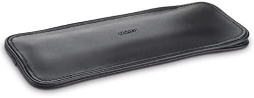 Lamy 1233084 A 401 lädervaror – högkvalitativt kalvläderfodral 859 i svart färg – för två skrivverktyg, för 2 skrivenheter