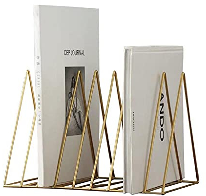 Soporte de metal para discos de vinilo, soporte triangular para 60 discos de vinilo, soporte para periódicos, soporte de vinilo para oficina, CD, revistas